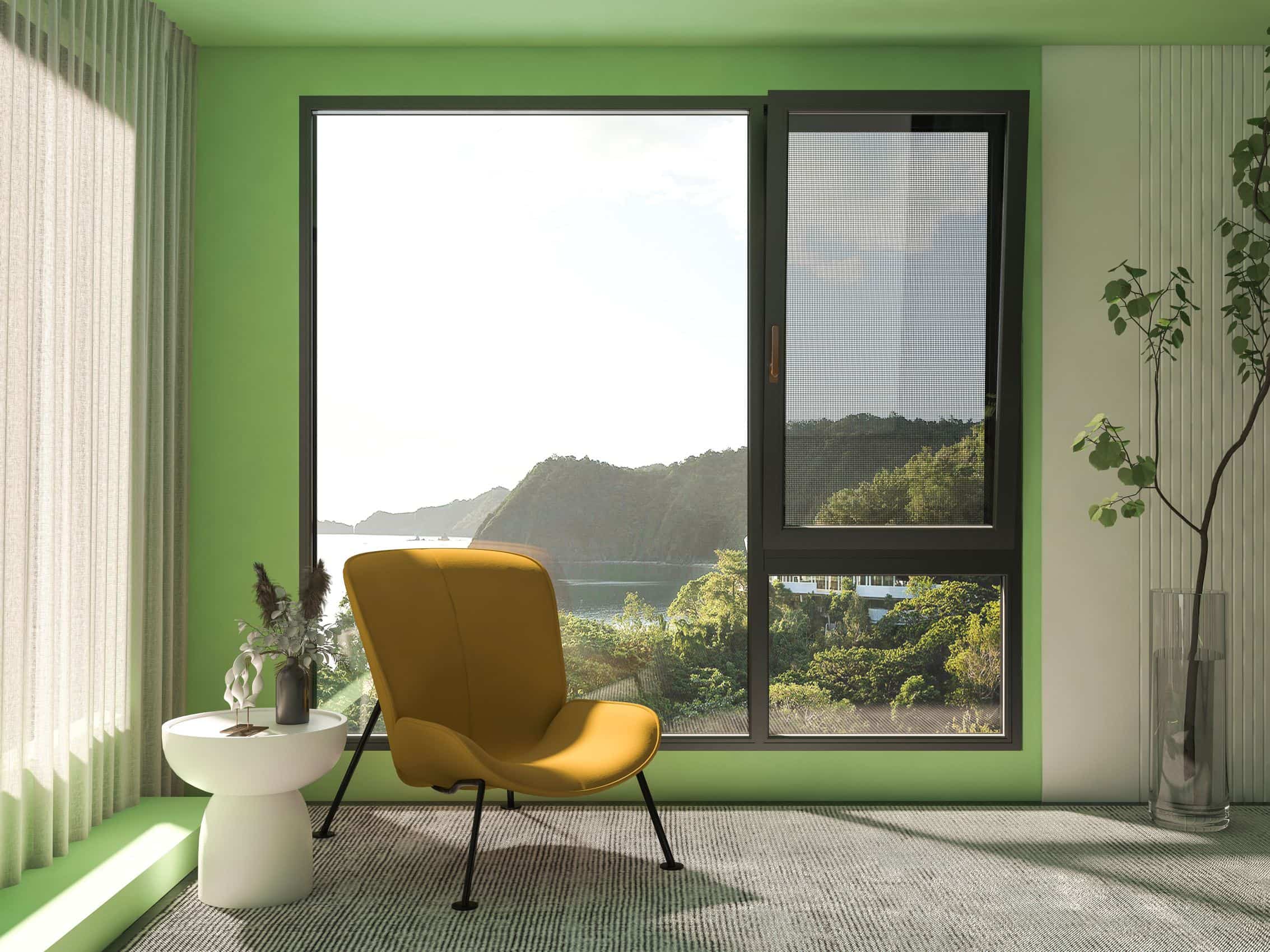 105INTEGRATEDCASEMENTWINDOW SYSTEMWITHSTAINLESSSTEEL WIREPROTECTIVESCREEN