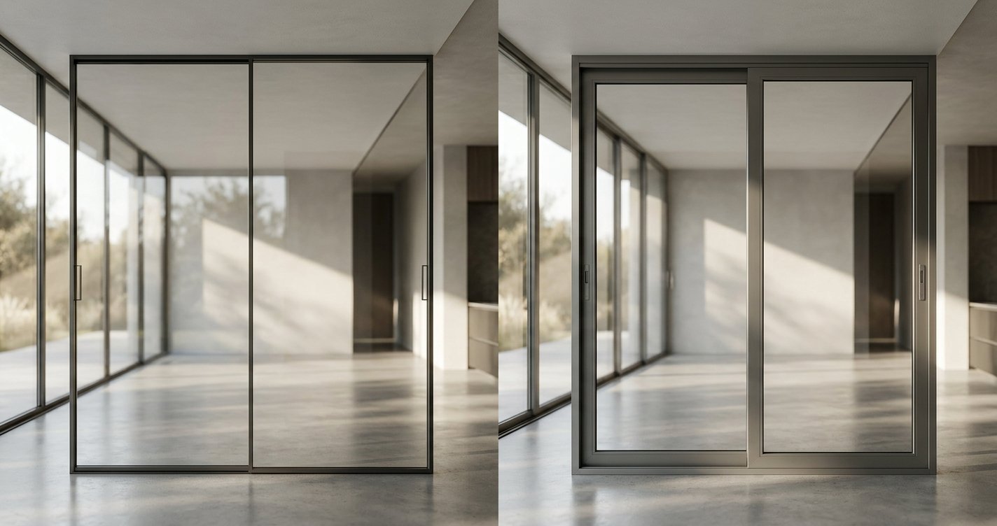 Narrow Bezel Sliding Door
